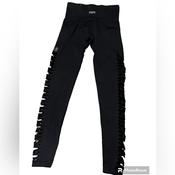 PINK Victoria’s Secret Cool and Comfy Seamless Black Leggings - Picture 3 of 13
